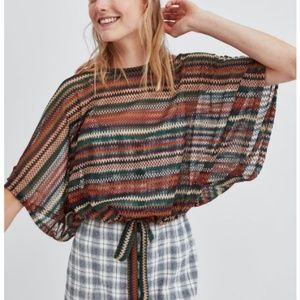 New Listing! ZARA Drawstring T shirt blouse